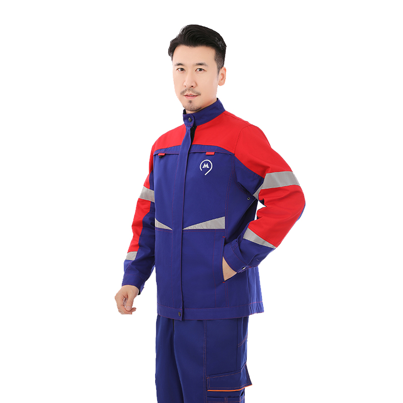 盈通紡織春秋長(zhǎng)袖抗油拒水工作服定制男女同款工裝套裝